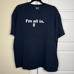 WPT World Poker Tour I'm All In Texas Hold Em Tournament Player T-Shirt Adult XL